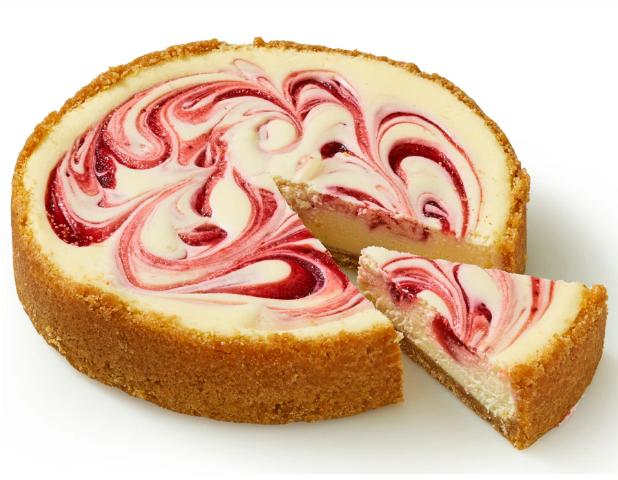 Strawberry Swirl Cheesecake